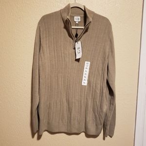 Geoffrey Beene Soft‎ Taupe Sweater Size XL